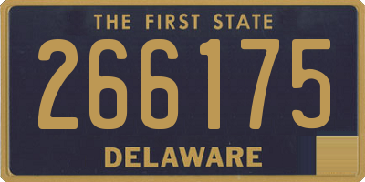 DE license plate 266175