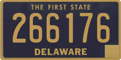 DE license plate 266176