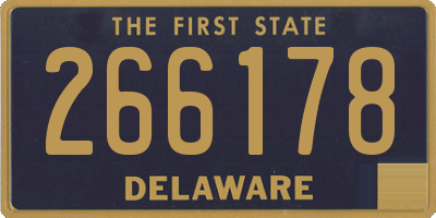 DE license plate 266178