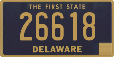 DE license plate 26618