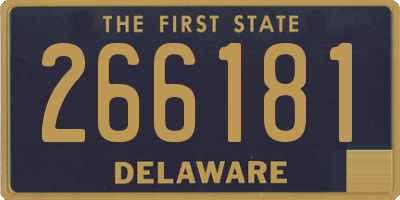 DE license plate 266181