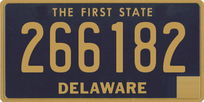 DE license plate 266182