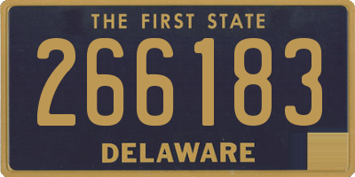 DE license plate 266183