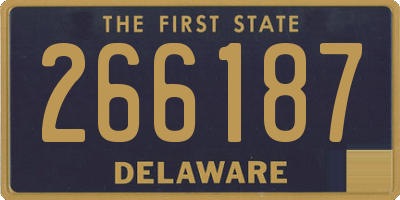 DE license plate 266187