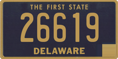 DE license plate 26619