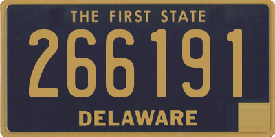 DE license plate 266191