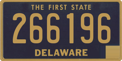 DE license plate 266196