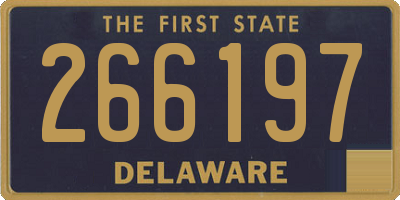 DE license plate 266197