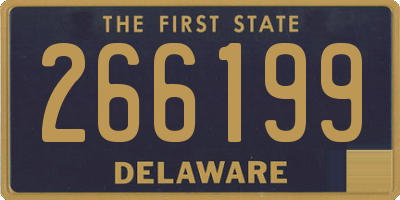 DE license plate 266199