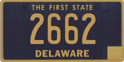 DE license plate 2662