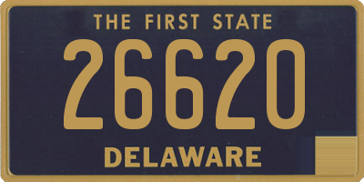 DE license plate 26620