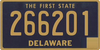 DE license plate 266201