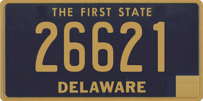 DE license plate 26621