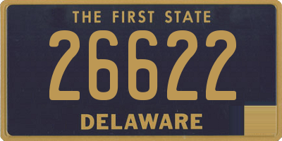 DE license plate 26622