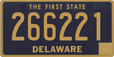 DE license plate 266221