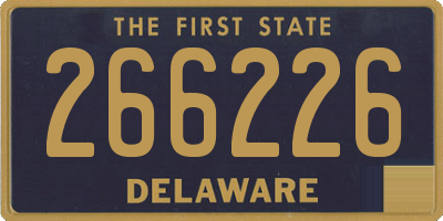 DE license plate 266226