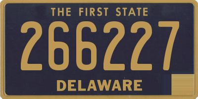 DE license plate 266227