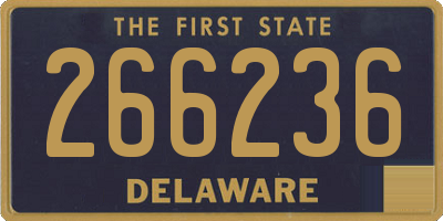 DE license plate 266236