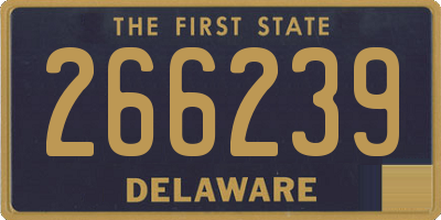 DE license plate 266239