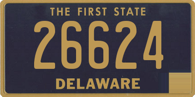 DE license plate 26624