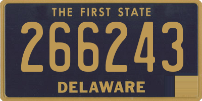DE license plate 266243
