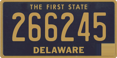 DE license plate 266245