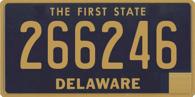 DE license plate 266246
