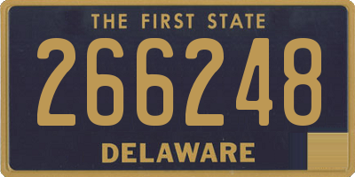 DE license plate 266248