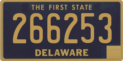 DE license plate 266253