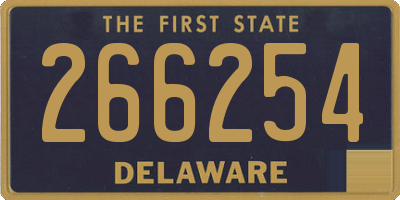 DE license plate 266254