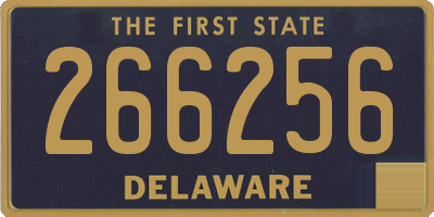 DE license plate 266256