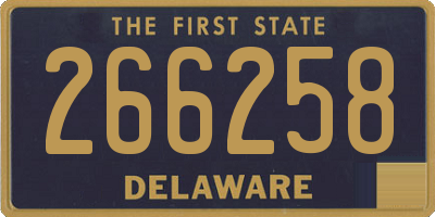 DE license plate 266258