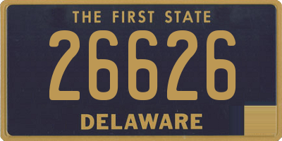 DE license plate 26626