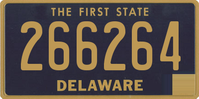 DE license plate 266264