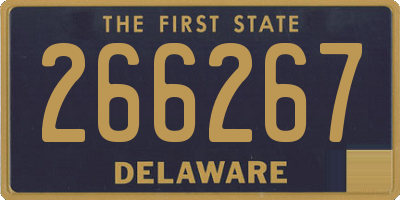 DE license plate 266267