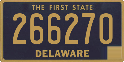 DE license plate 266270