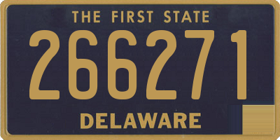 DE license plate 266271