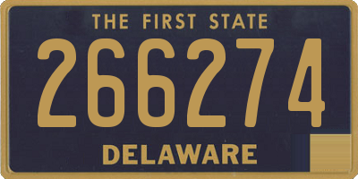 DE license plate 266274