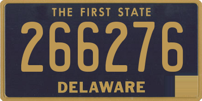 DE license plate 266276