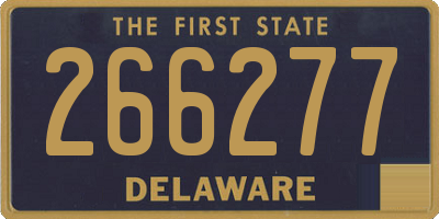 DE license plate 266277