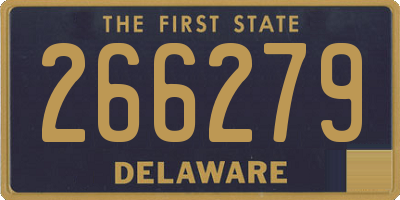 DE license plate 266279
