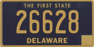 DE license plate 26628