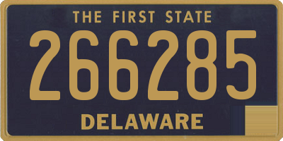 DE license plate 266285