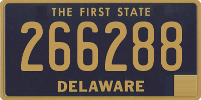 DE license plate 266288
