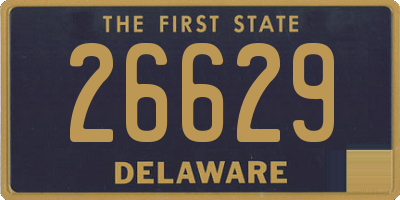 DE license plate 26629