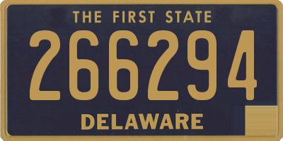 DE license plate 266294