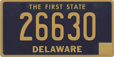 DE license plate 26630