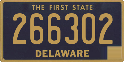 DE license plate 266302