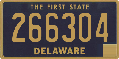DE license plate 266304