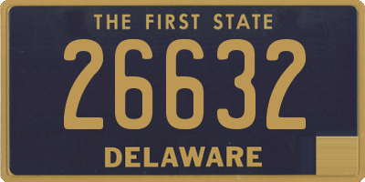 DE license plate 26632